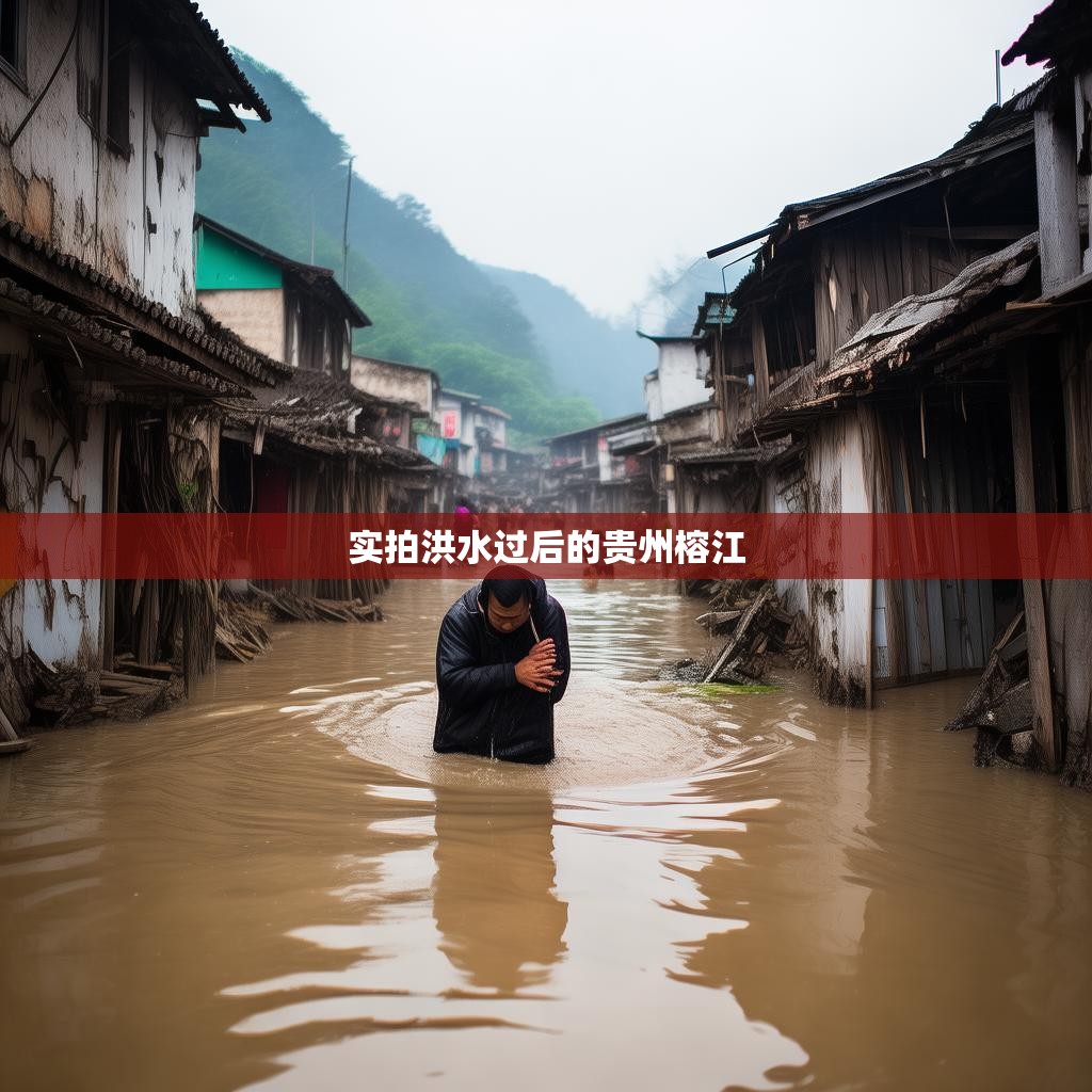 洪水退去后贵州榕江的实景