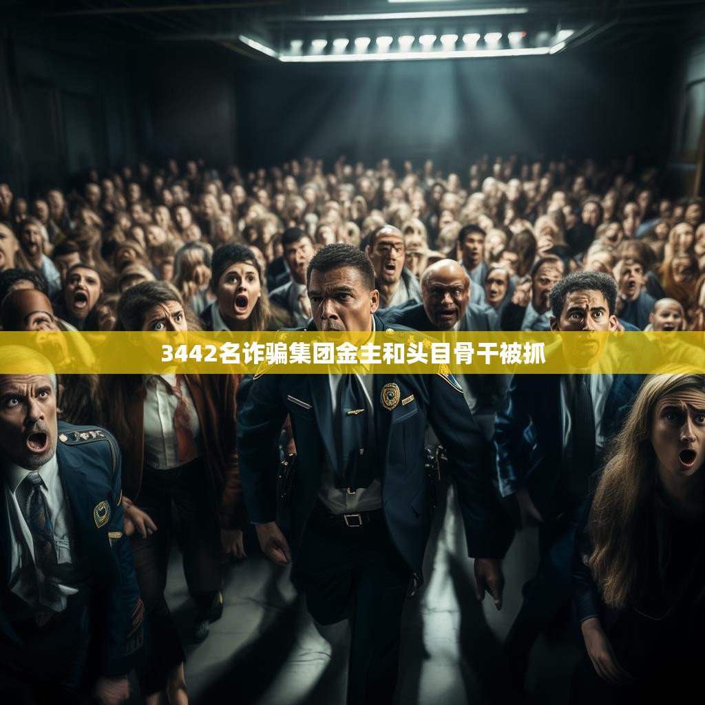 3442名诈骗集团主犯被抓现场