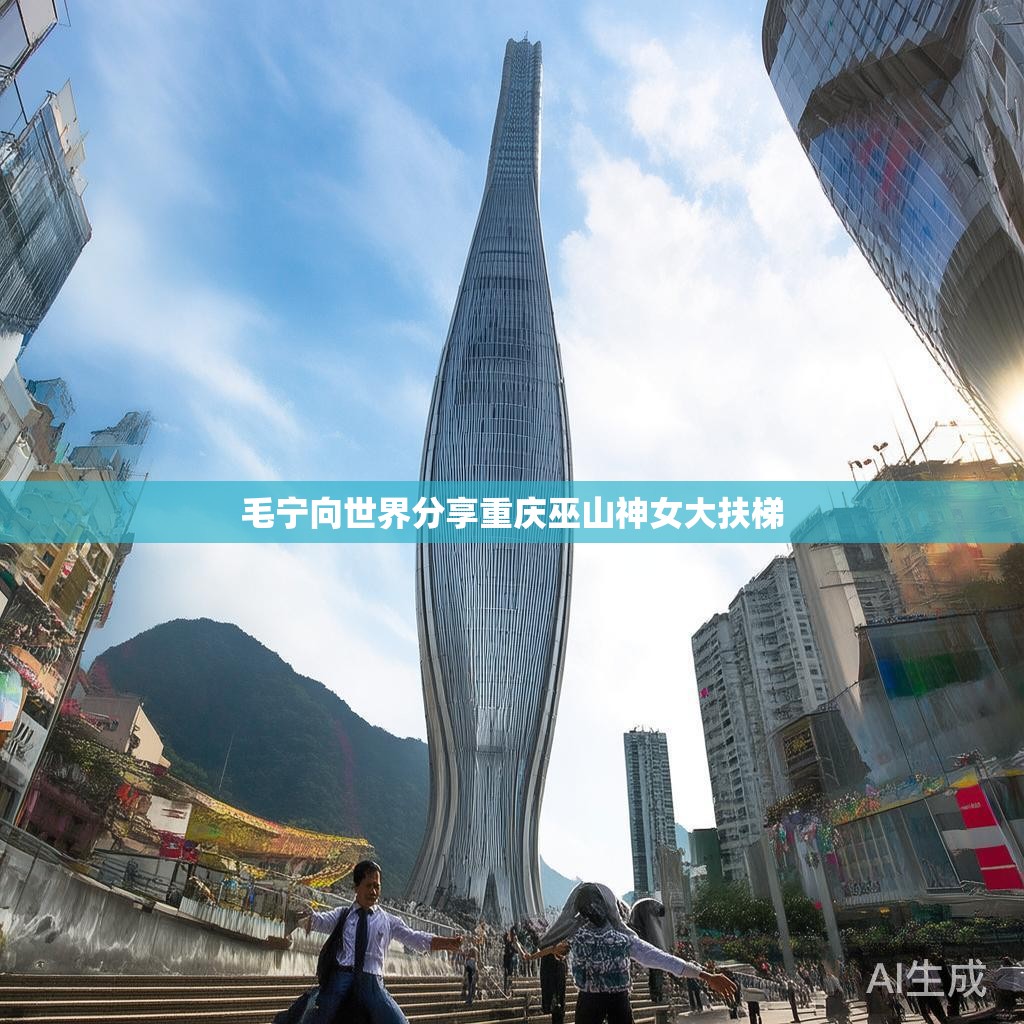 毛宁向世界展示重庆巫山神女大扶梯的魅力