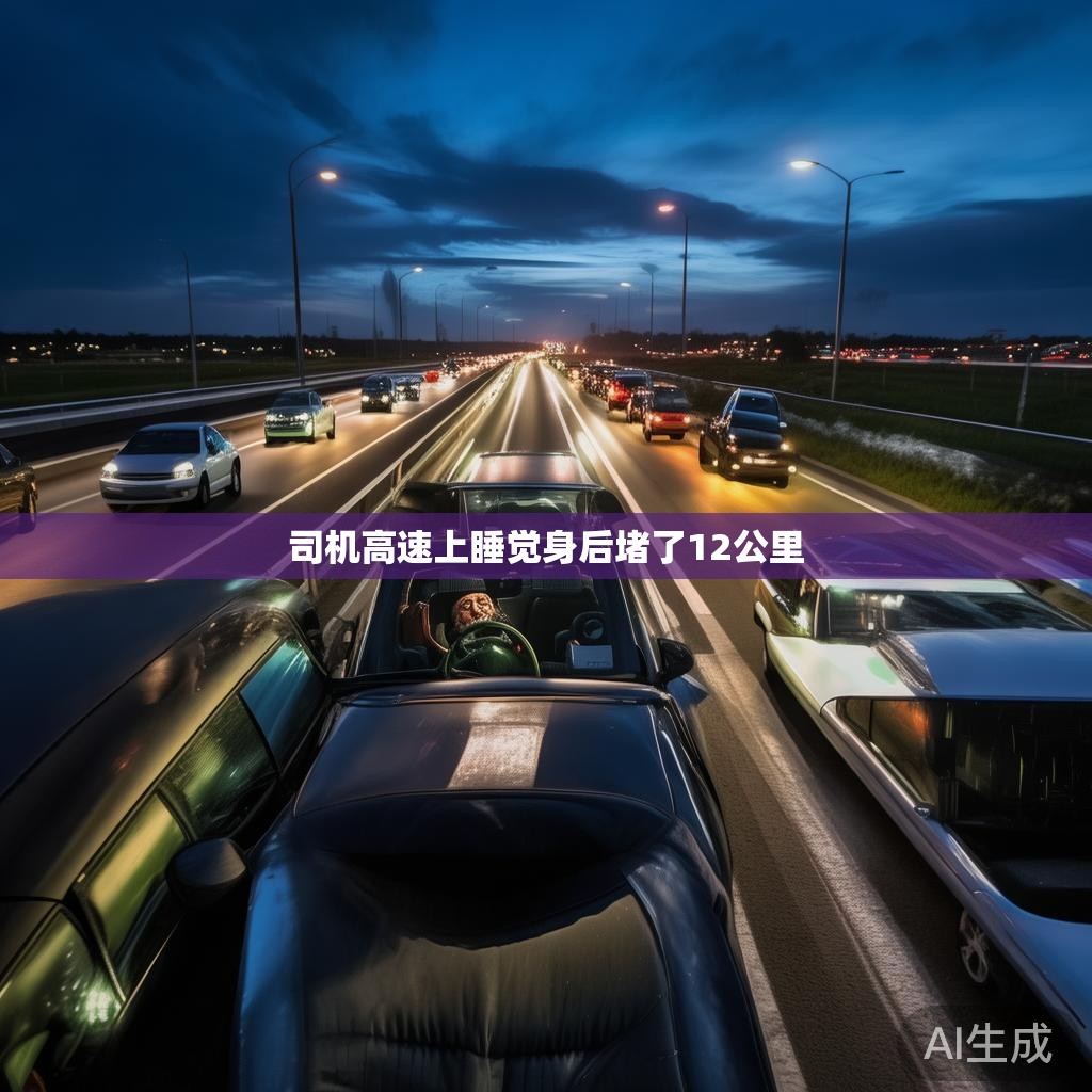 司机高速上睡觉身后堵了12公里