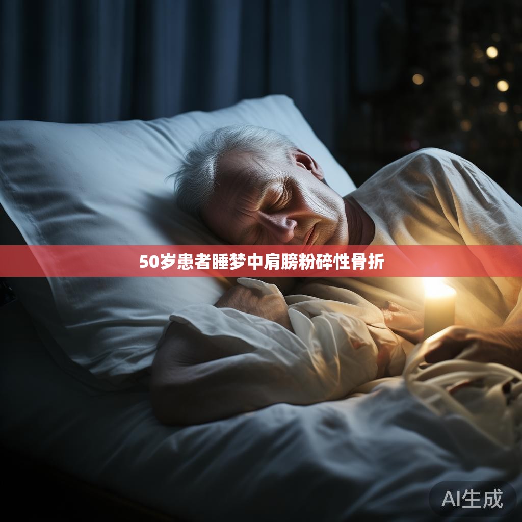 50岁患者睡梦中肩膀粉碎性骨折