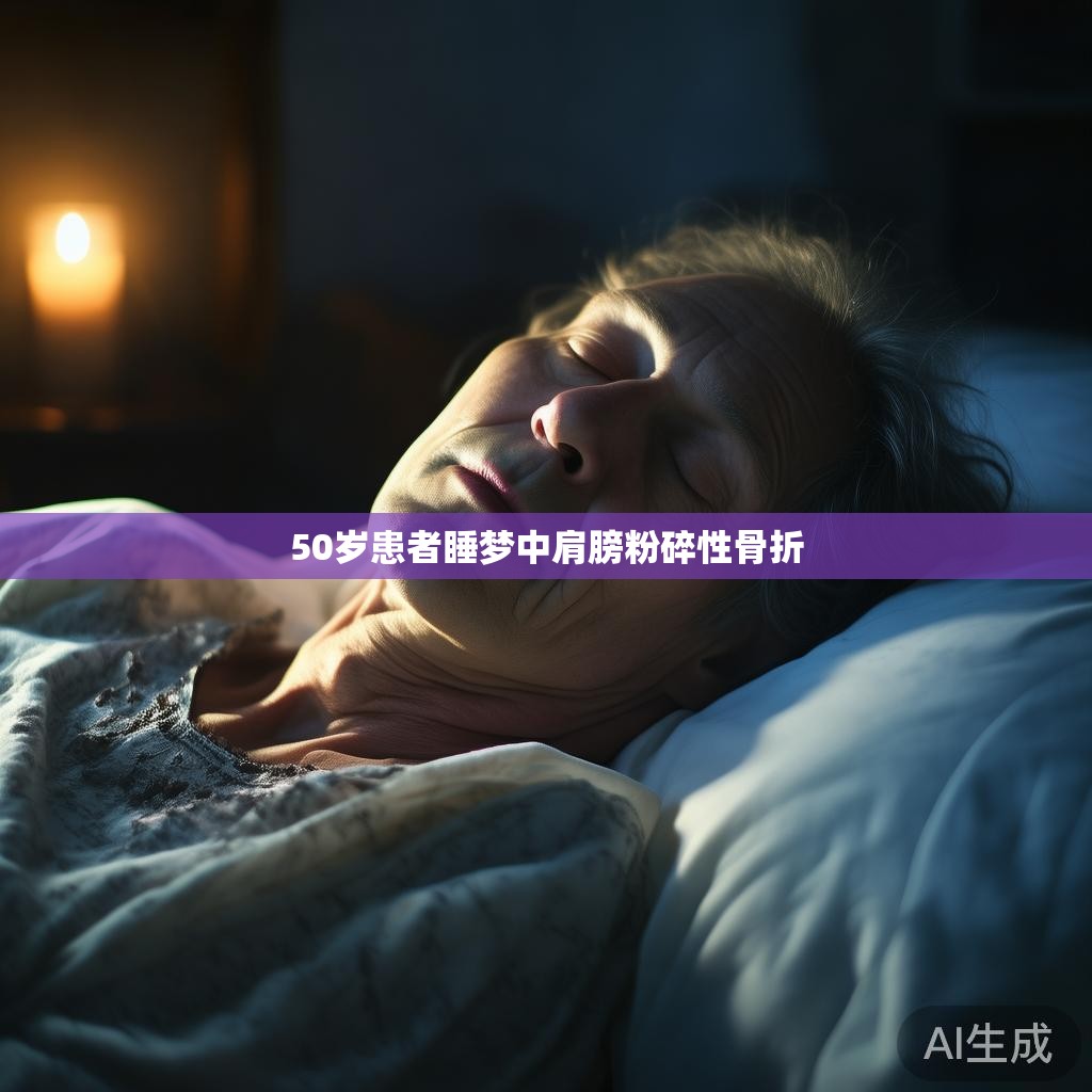 50岁患者睡梦中肩膀粉碎性骨折